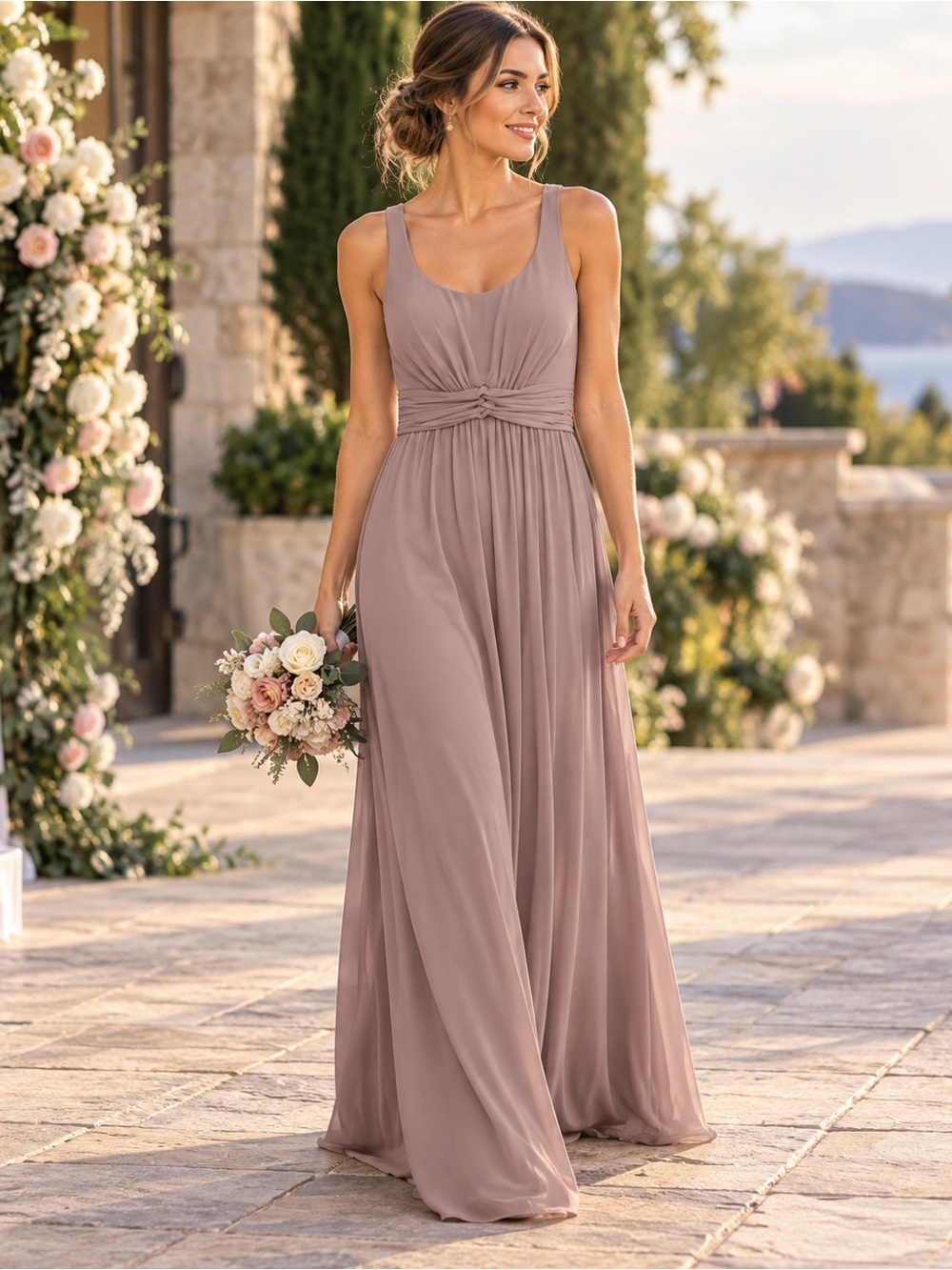 NWT Birdy Grey Jan Mauve Bridesmaid Dress Sz S